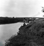 Fishing, River Swale, Skipton-on-Swale Bridge